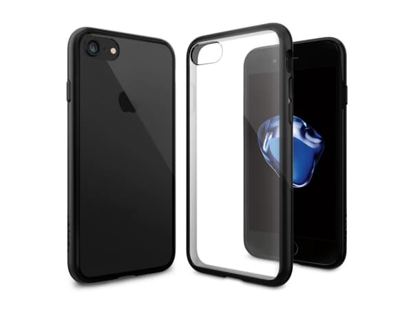 Spigen Ultra Hybrid 2, Etui, Apple, iPhone 7, 11,9 cm (4.7"), Sort, Gjennomsiktig