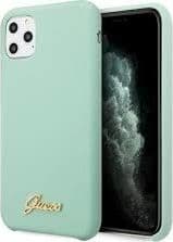 Guess GUHCN65LSLMGG iPhone 11 Pro Max Grønn/grønn hardt deksel Silikon Vintage gulllogo