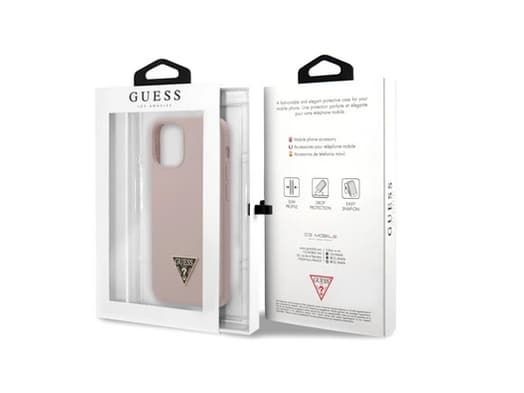 GUESS GUHCP12SLSTMLP, Etui, Apple, iPhone 12 Mini, 13,7 cm (5.4"), Rosa