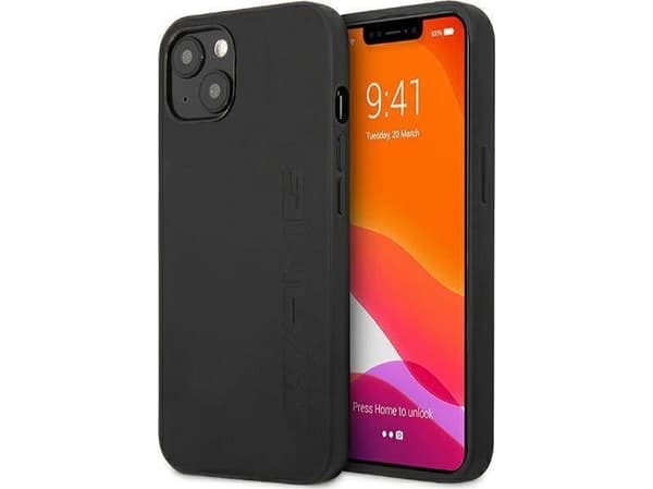 AMG AMHCP13SDOLBK iPhone 13 mini 5,4" czarny/black hardcase Leather Hot Stamped