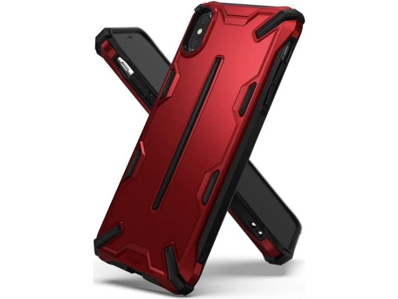 Ringke Dual X iPhone Xs Max czerwony /iron red DXAP0008
