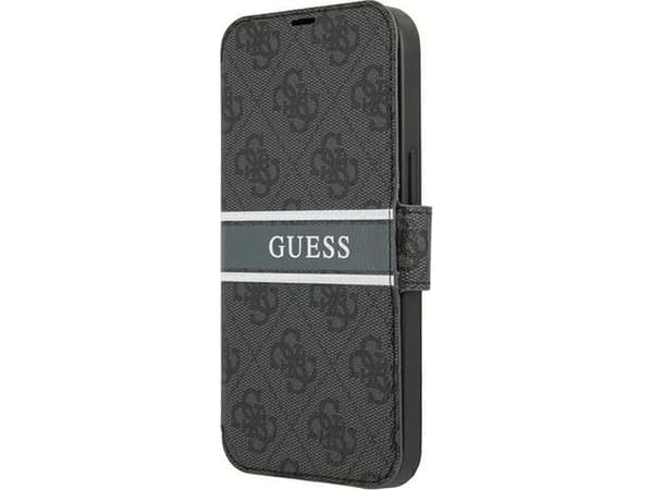 Dėklas Guess GUBKP13L4GDGR iPhone 13 Pro / 136,1" pilka/pilkas book 4G Stripe