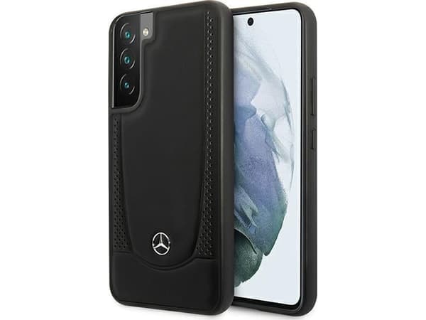 Mercedes Benz Samsung Galaxy S22+ Plus Mercedes lærveske Urban Line (MEHCS22MARMBK) svart farge