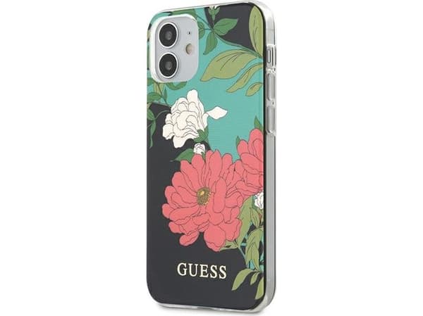 Kotelo Guess GHUHCP12SIMLFL01 iPhone 12 mini 5,4" musta/musta N°1 kukkamallisto