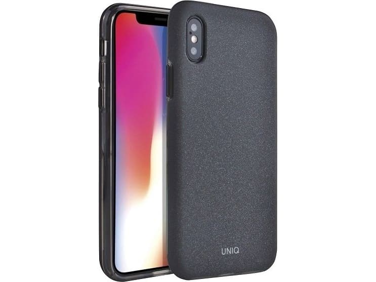 UNIQ etui Lithos iPhone Xs Max czarny /charcoal black