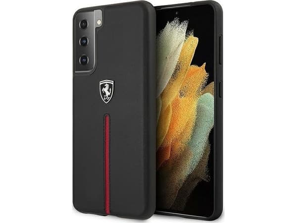 Ferrari FEOSIHCS21MBK S21+ G996 musta/musta kova kotelo Off Track nahka nylon hihna