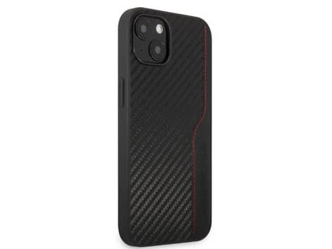 Mercedes AMG AMHCN61GSEBK iPhone 11 6,1 tommer svart/svart hardt deksel med preget lær