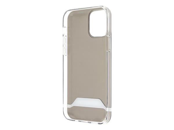 Mercedes Benz Apple iPhone 12 / 12 Pro Mercedes AMG-deksel Electroplate Black&White (AMHCP12MTCBW) gjennomsiktig