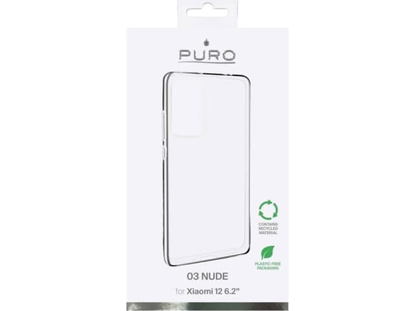 Puro Nude 0.3 Xiaomi 12/12x läpinäkyvä/läpinäkyvä XM1203NUDETR