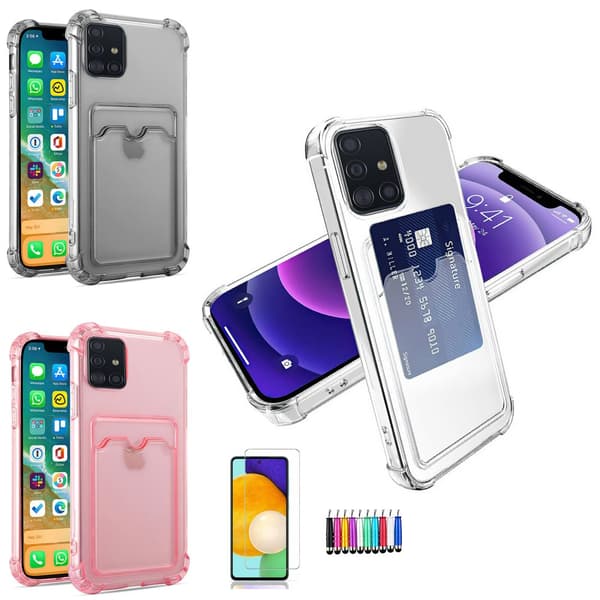 Samsung Galaxy A51 - Card Cover / Beskyttelse Transparent