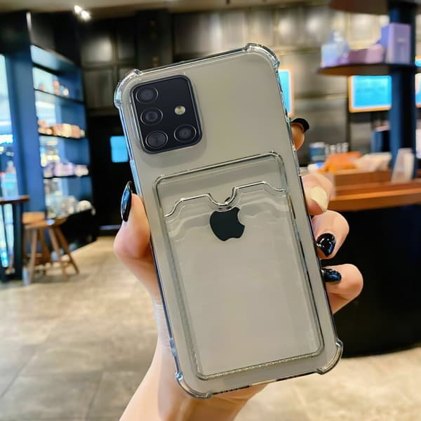 Samsung Galaxy A51 - Card Cover / Beskyttelse Transparent
