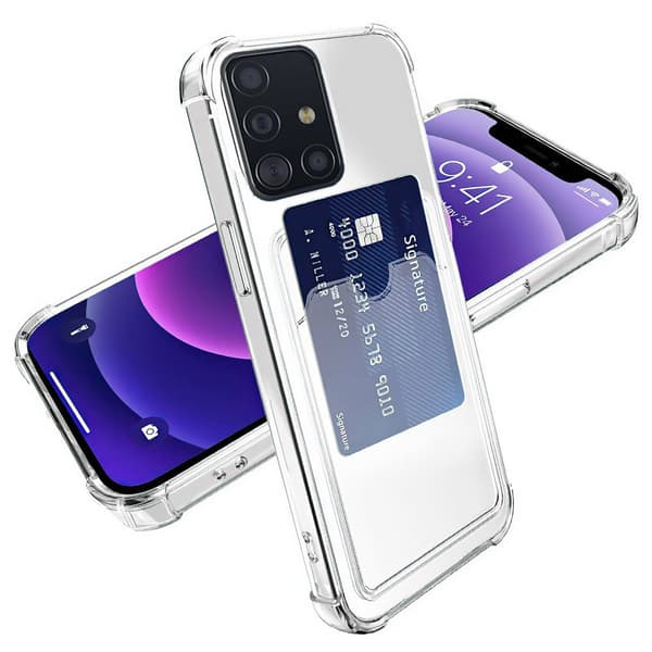Samsung Galaxy A51 - Card Cover / Beskyttelse Transparent
