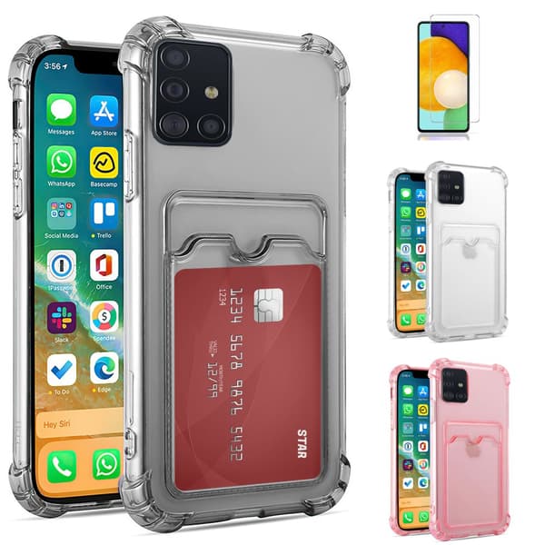 Samsung Galaxy A51 - Skal / Skydd / Kortfack Grey