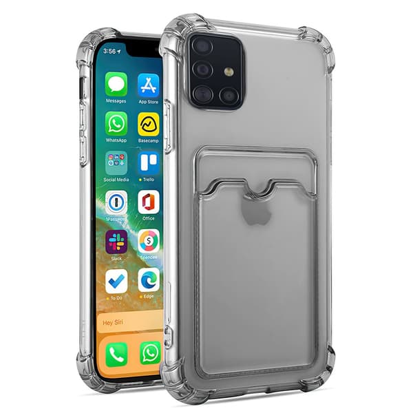 Samsung Galaxy A51 - Card Cover / Beskyttelse Transparent