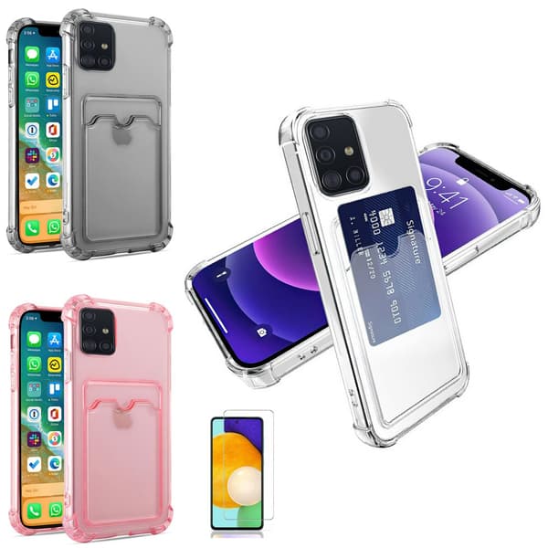 Samsung Galaxy A51 - Card Cover / Beskyttelse Transparent