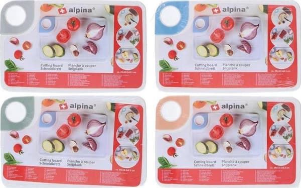 Alpina - skjærebrett laget av slitesterk plast (blått håndtak)