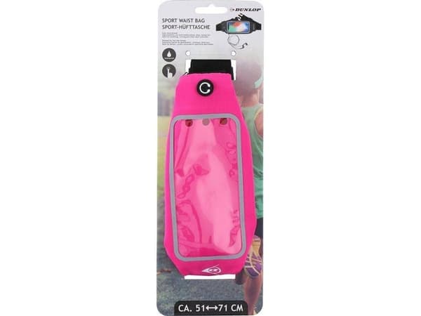 Dunlop - Sportsstropp for smarttelefonelektronikk 51-71 cm (rosa)