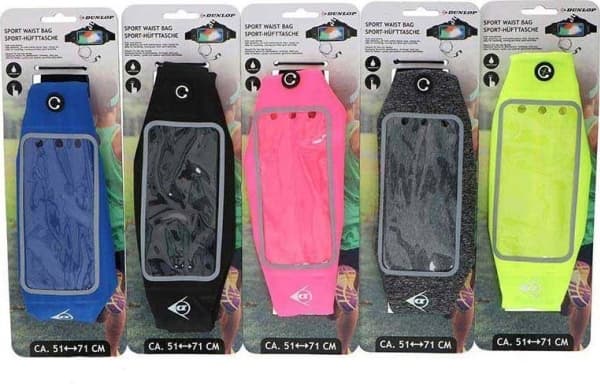 Dunlop - Sportsstropp for smarttelefonelektronikk 51-71 cm (svart)