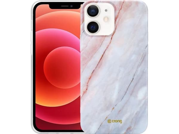 Crong Crong Marble Case etui na iPhone 12 Mini (różowy)