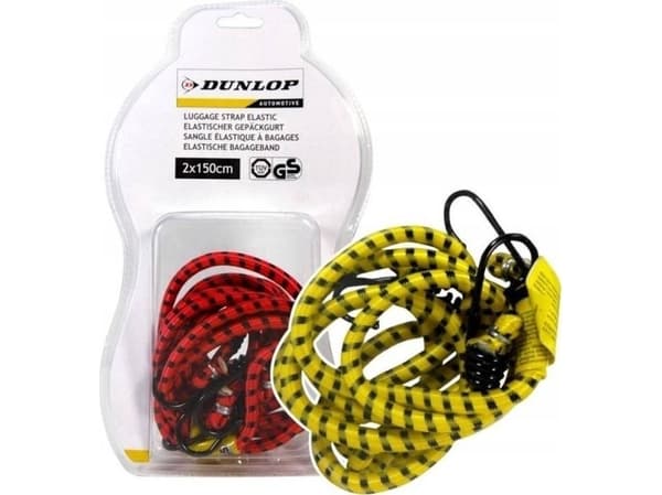 Dunlop - Bagasjestropper 2x150 cm (rød)