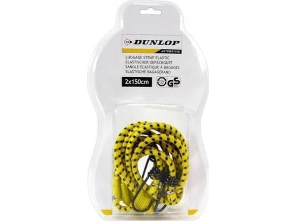Dunlop - Bagasjestropper 2x150 cm (gul)