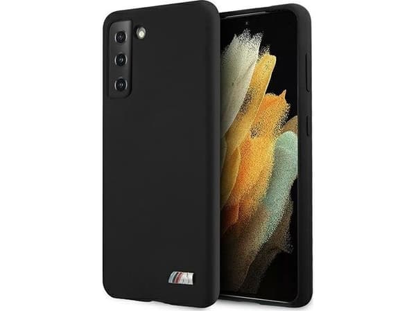 Samsung Galaxy S21 BMW silikonikotelo M Collection (BMHCS21SMSILBK) musta