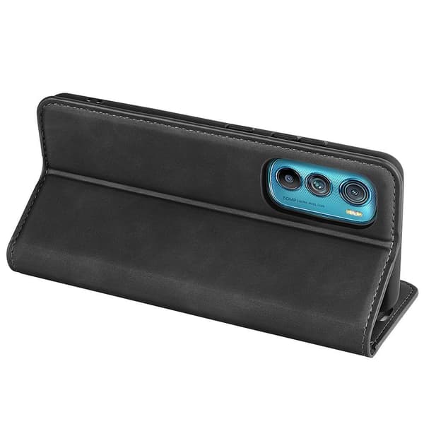 Wallet Stand Telefontaske til Motorola Edge 30 - Sort
