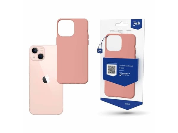 iPhone 14-deksel fra 3mk Matt Case-serien - rosa