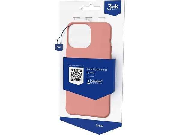 iPhone 14 Pro-deksel fra 3mk Matt Case-serien - rosa