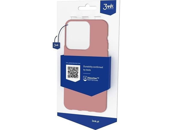 iPhone 14 Pro Max-deksel fra 3mk Matt Case-serien - rosa