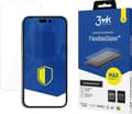 Miniatyrbilde 2 av 2: 3MK FlexibleGlass Max iPhone 14 Pro Max 6,7" svart/svart, hybridglass med forsterkede kanter