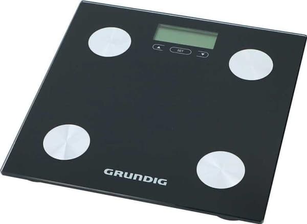 Grundig - elektroninen kylpyhuoneen vaaka, painoanalyysi, BMI, 180 kg:aan asti