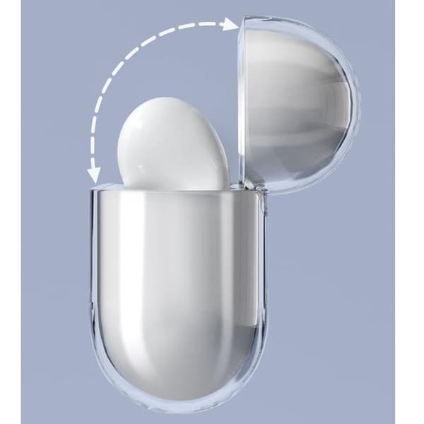 AirPods 1/2 Skal Hörlurar Hard - Transparent