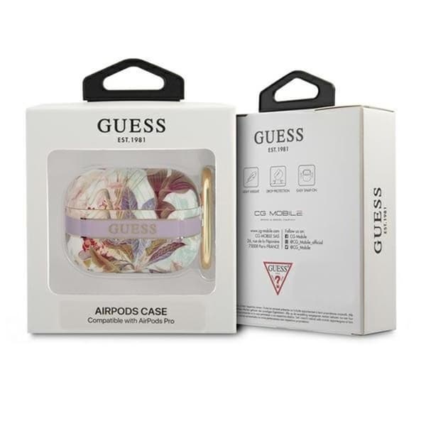 Guess AirPods Pro Skal Flower Strap Collection - Rosa