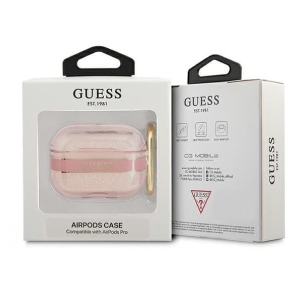 Guess AirPods Pro Skal Strap Collection - Rosa
