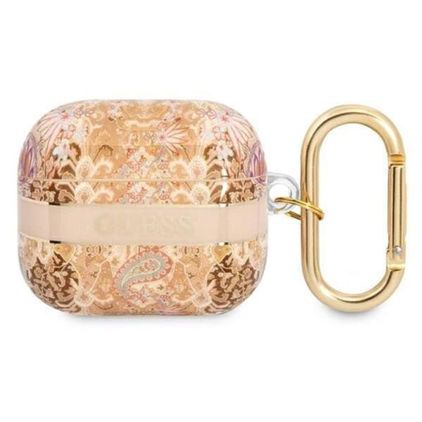 Guess AirPods 3 Skal Paisley Strap Collection - Guld