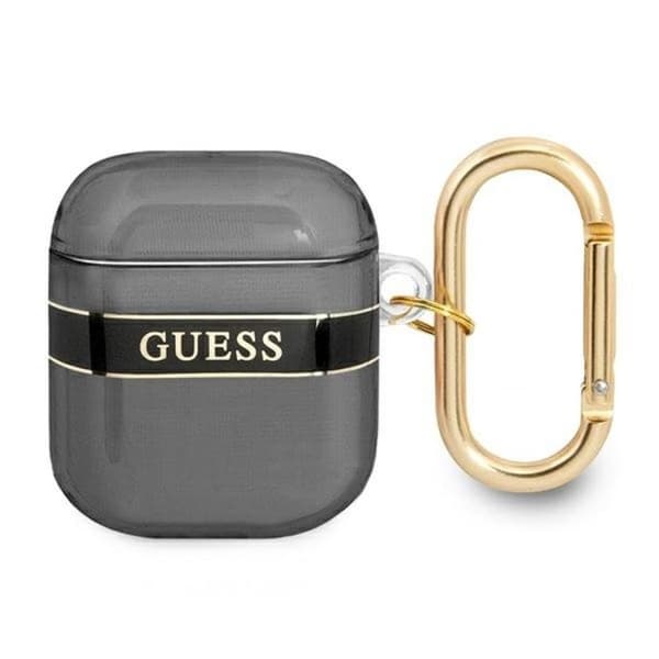 Guess AirPods Skal Strap Collection - Svart