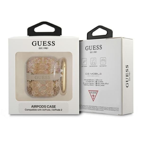 Guess AirPods Skal Paisley Strap Collection - Guld