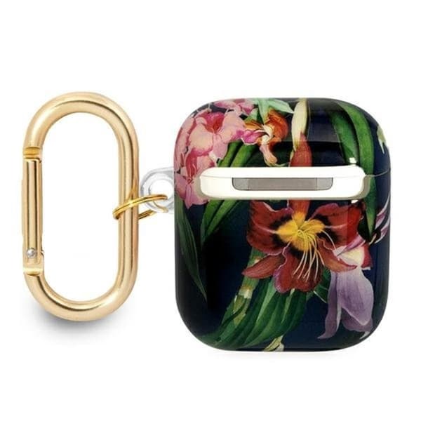 Guess AirPods Skal Flower Strap Collection - Blå