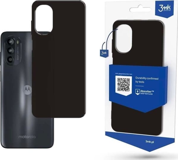 3MK Matt Case Motorola Moto G52 musta/musta