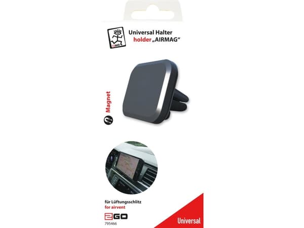 2GO 795466, Matkapuhelin/älypuhelin, Passiiviteline, Auto, Musta, Harmaa