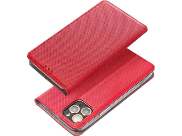 Magnetisk MAGNETO HOLSTER SAMSUNG S21 FE RØD KASE LOMBOOK HORISONTAL BOK