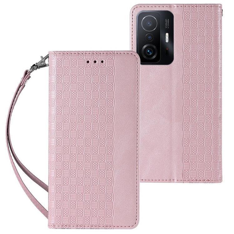 Galaxy A52s/A52 5G/A52 4G Plånboksfodral Magnet Strap - Rosa