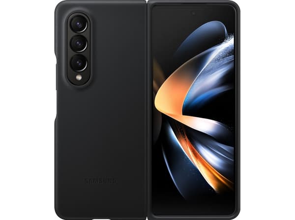 Samsung EF-VF936 - Baksidedeksel for mobiltelefon - lær - svart - for Galaxy Z Fold4