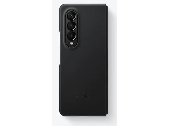 Samsung EF-VF936 - Baksidedeksel for mobiltelefon - lær - svart - for Galaxy Z Fold4