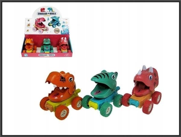 Hipo Dinosaurus hahmo 11cm press and go 3 mallia HY-716 p9 mix hinta per 1kpl