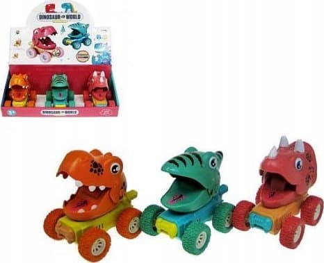 Hipo Dinosaurus hahmo 11cm press and go 3 mallia HY-716 p9 mix hinta per 1kpl