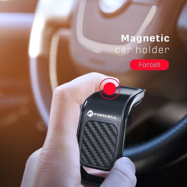 Forcell Magnetisk Mobilhållare B060 För Luftventil F-Grip - Svart