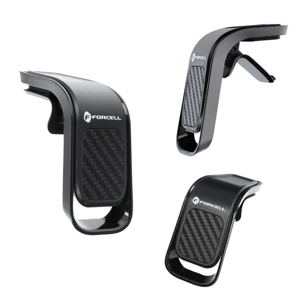 Forcell Magnetisk Mobilhållare B060 För Luftventil F-Grip - Svart