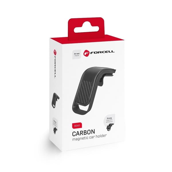 Forcell Magnetisk Mobilhållare B060 För Luftventil F-Grip - Svart